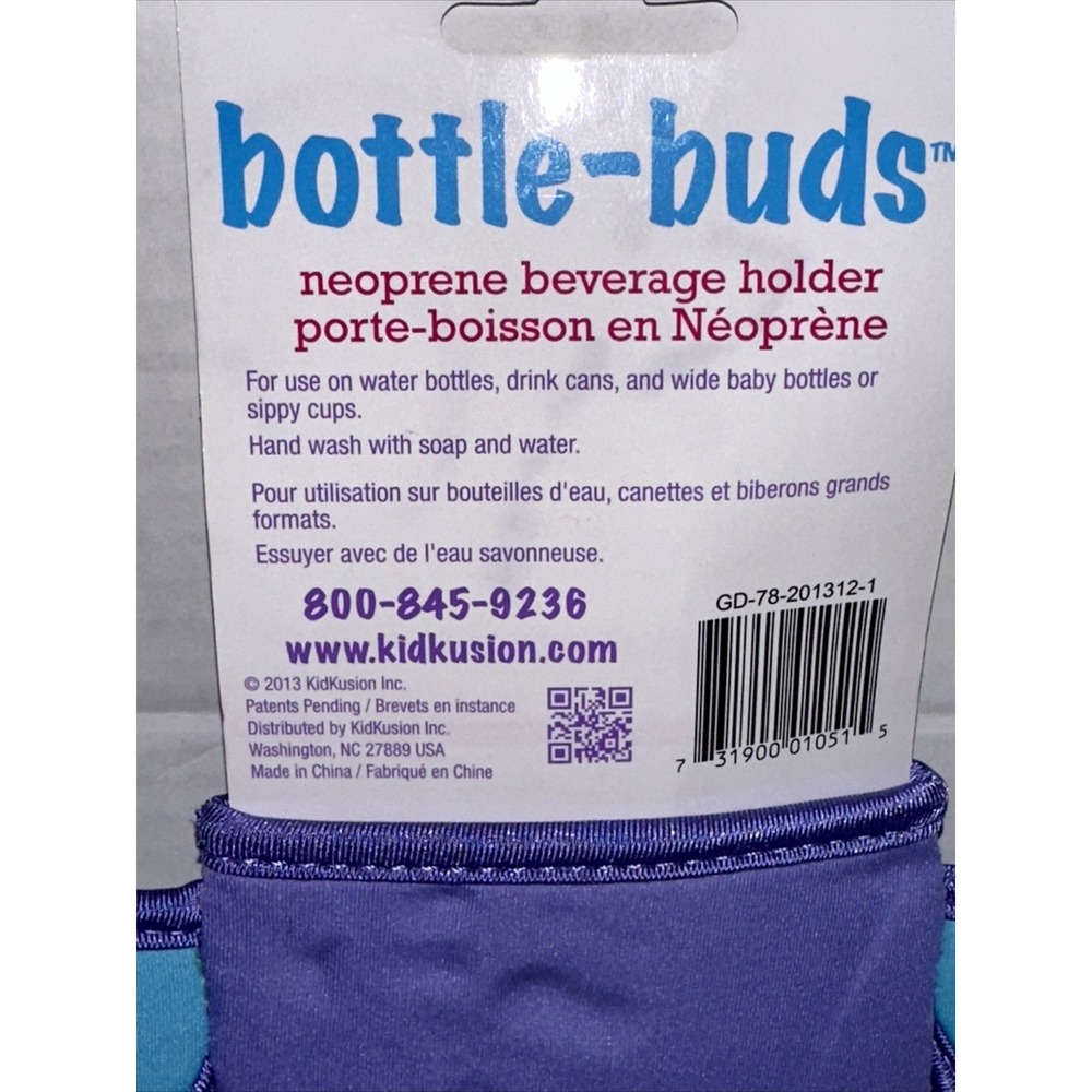 KidKusion Bottle-Bud Koozie Elephant Zoo Baby Collection Neoprene Beverage Hold - Picture 15 of 16
